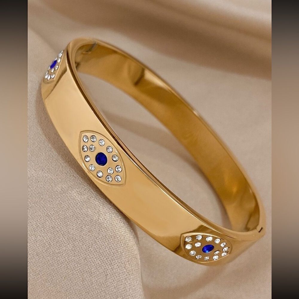 Evil eye Bangle Bracelet N929